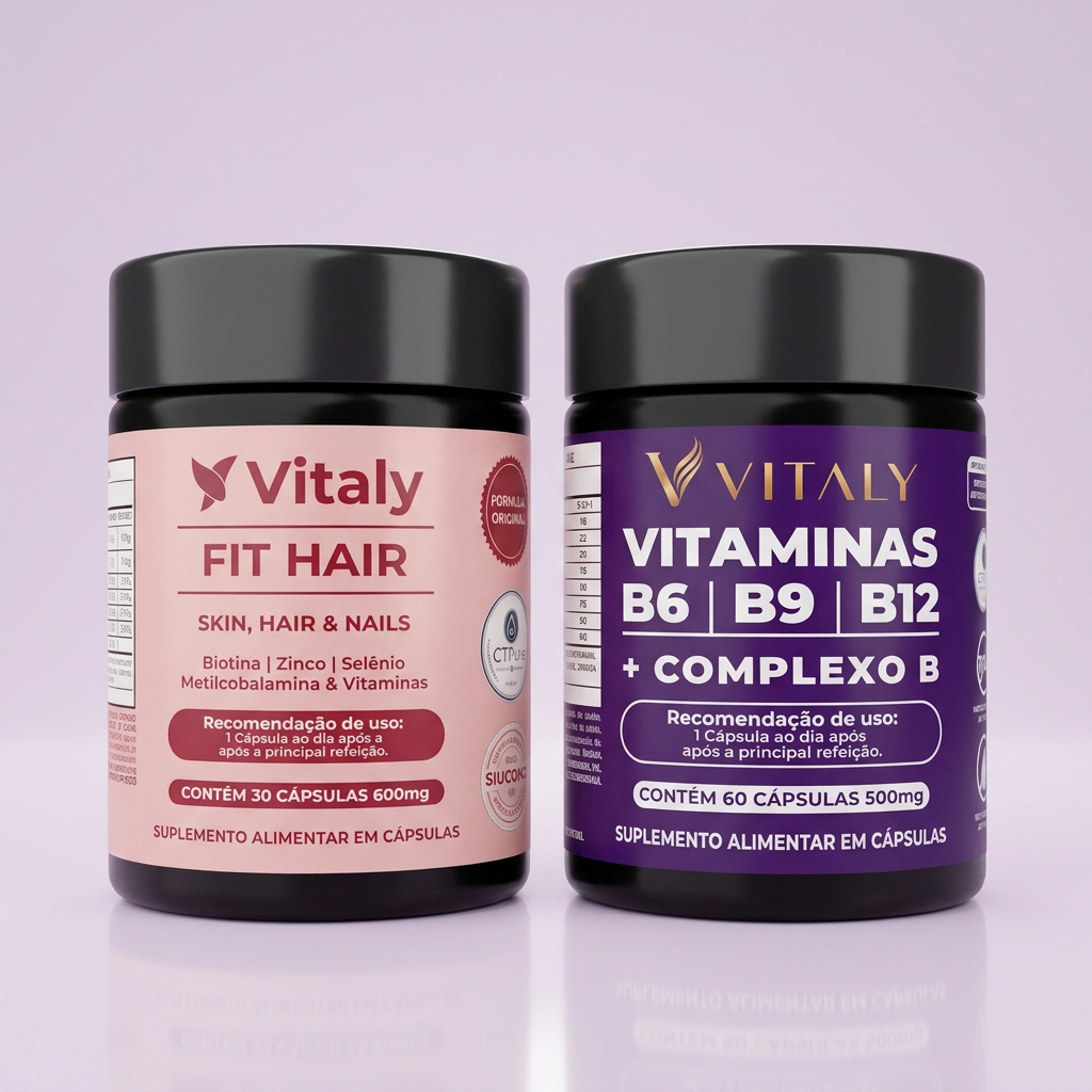 Kit Vitaly Fit Hair e Vitaminas B